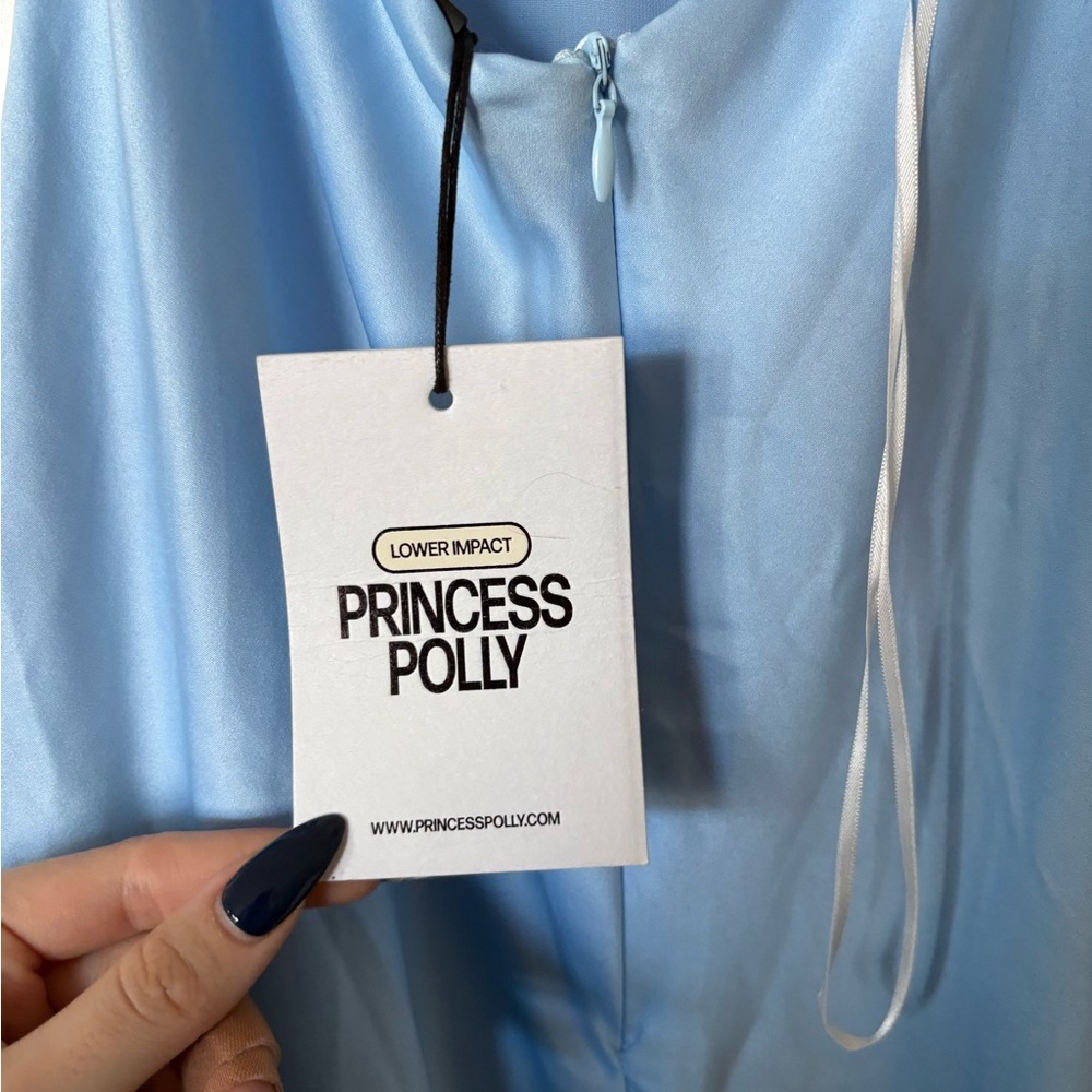 PRINCESS POLLY - Ravia Maxi Dress Blue - Picture 5 of 10